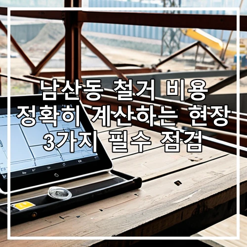 남산동 철거 비용 정확히 계산하는 현장 3가지 필수 점검