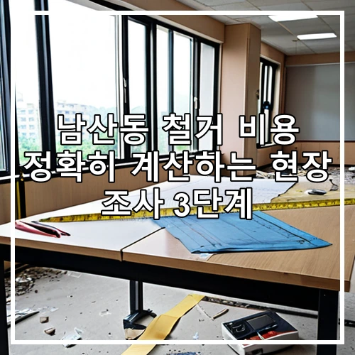 남산동 철거 비용 정확히 계산하는 현장 조사 3단계