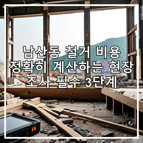 남산동 철거 비용 정확히 계산하는 현장 조사 필수 3단계
