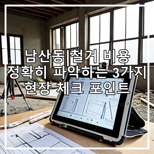 남산동 철거 비용 정확히 파악하는 3가지 현장 체크 포인트