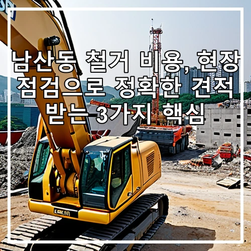남산동 철거 비용, 현장 점검으로 정확한 견적 받는 3가지 핵심