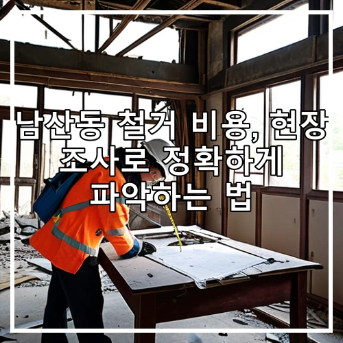 남산동 철거 비용, 현장 조사로 정확하게 파악하는 법