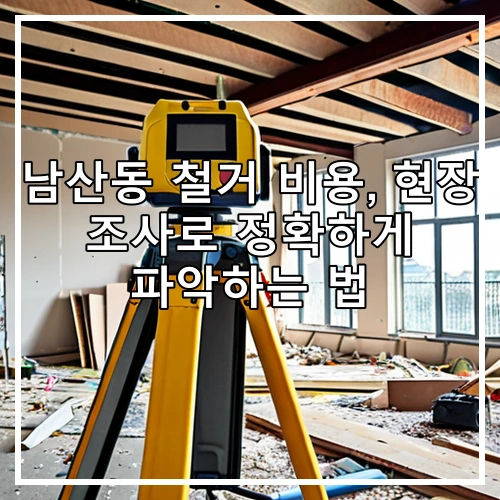 남산동 철거 비용, 현장 조사로 정확하게 파악하는 법