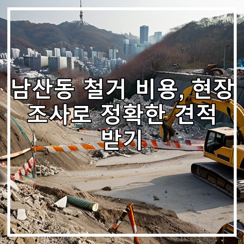 남산동 철거 비용, 현장 조사로 정확한 견적 받기