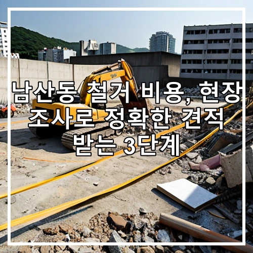 남산동 철거 비용, 현장 조사로 정확한 견적 받는 3단계