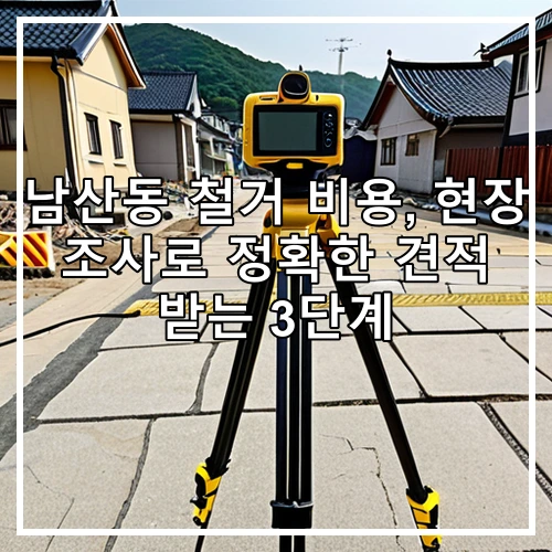 남산동 철거 비용, 현장 조사로 정확한 견적 받는 3단계
