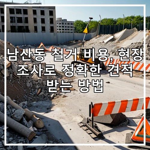 남산동 철거 비용, 현장 조사로 정확한 견적 받는 방법