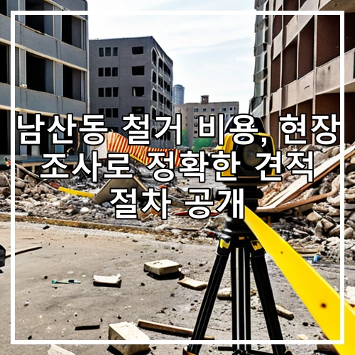 남산동 철거 비용, 현장 조사로 정확한 견적 절차 공개