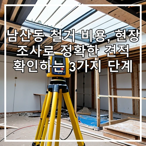남산동 철거 비용, 현장 조사로 정확한 견적 확인하는 3가지 단계