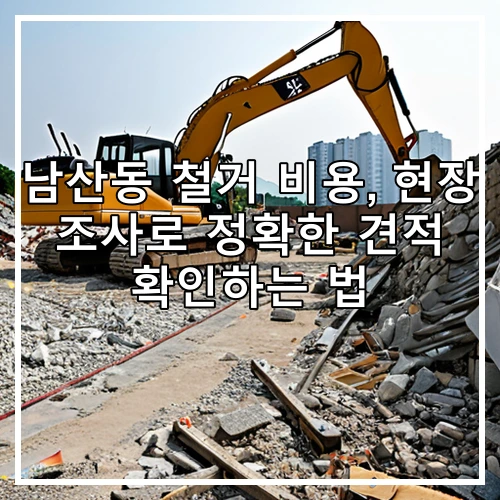 남산동 철거 비용, 현장 조사로 정확한 견적 확인하는 법