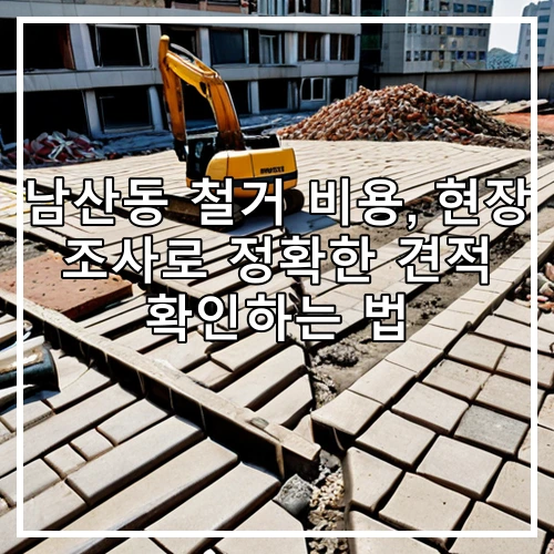 남산동 철거 비용, 현장 조사로 정확한 견적 확인하는 법