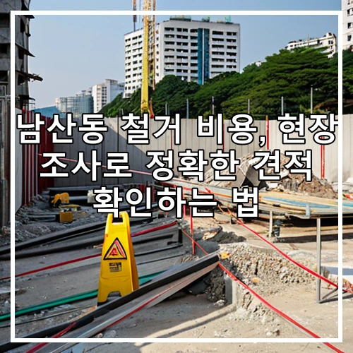 남산동 철거 비용, 현장 조사로 정확한 견적 확인하는 법