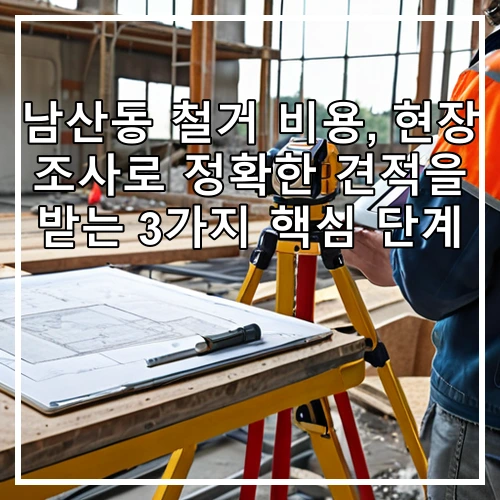 남산동 철거 비용, 현장 조사로 정확한 견적을 받는 3가지 핵심 단계