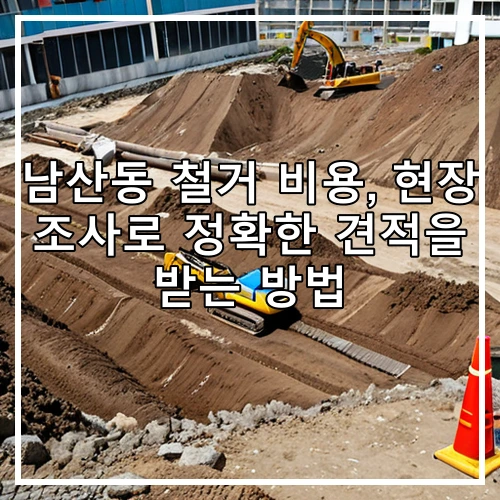 남산동 철거 비용, 현장 조사로 정확한 견적을 받는 방법
