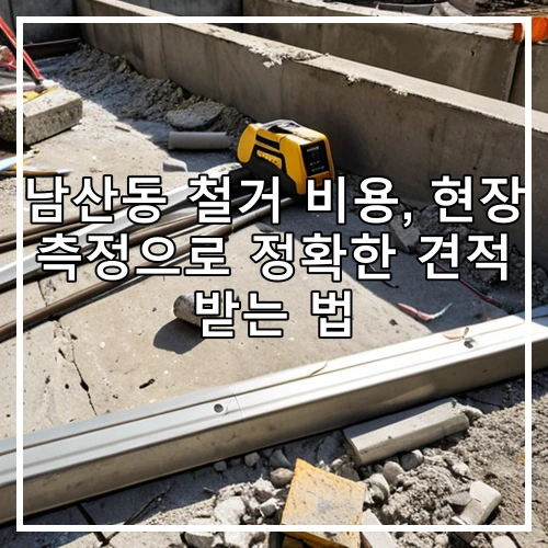 남산동 철거 비용, 현장 측정으로 정확한 견적 받는 법