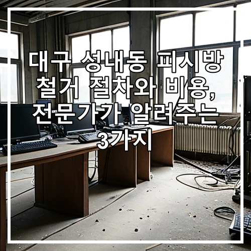 대구 성내동 피시방 철거 절차와 비용, 전문가가 알려주는 3가지