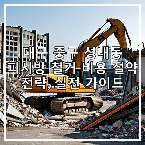 대구 중구 성내동 피시방 철거 비용 절약 전략, 실전 가이드