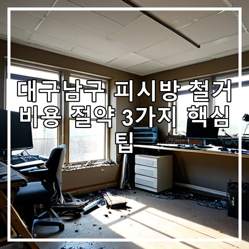 대구남구 피시방 철거 비용 절약 3가지 핵심 팁