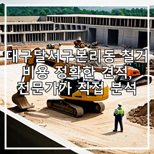대구달서구본리동 철거 비용 정확한 견적, 전문가가 직접 분석
