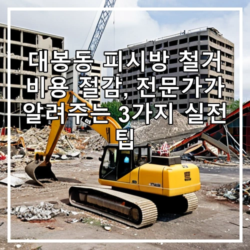 대봉동 피시방 철거 비용 절감, 전문가가 알려주는 3가지 실전 팁